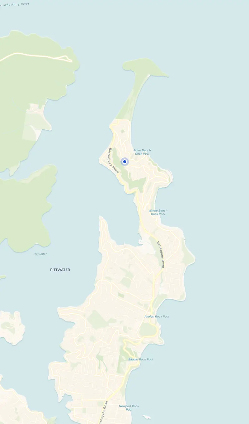 Map of the Palm Beach service area and the surrounding suburbs we cover.