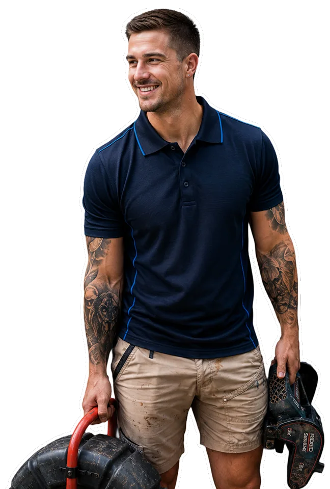 Plumber with drain cleaning equipment in Palm Beach